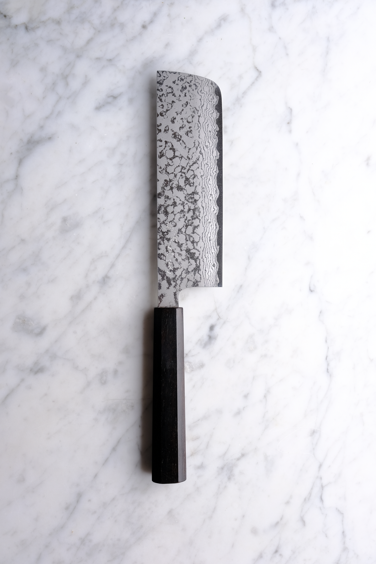 Makoto Kurosaki Damascus VG7 Ebony - 165 mm Nakiri