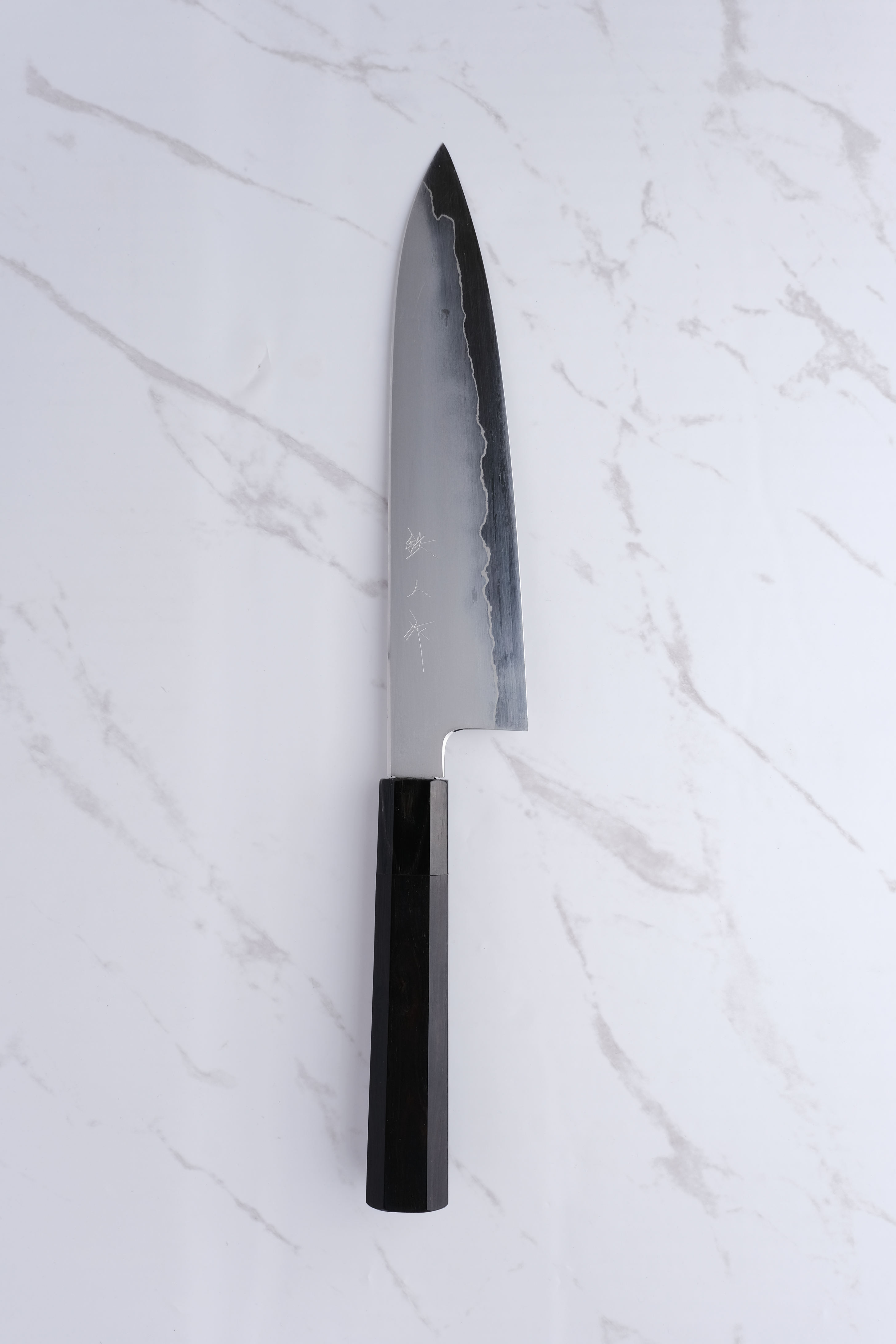 Tetsujin Hamono Kasumi Ginsan 210mm Gyuto - Ebony