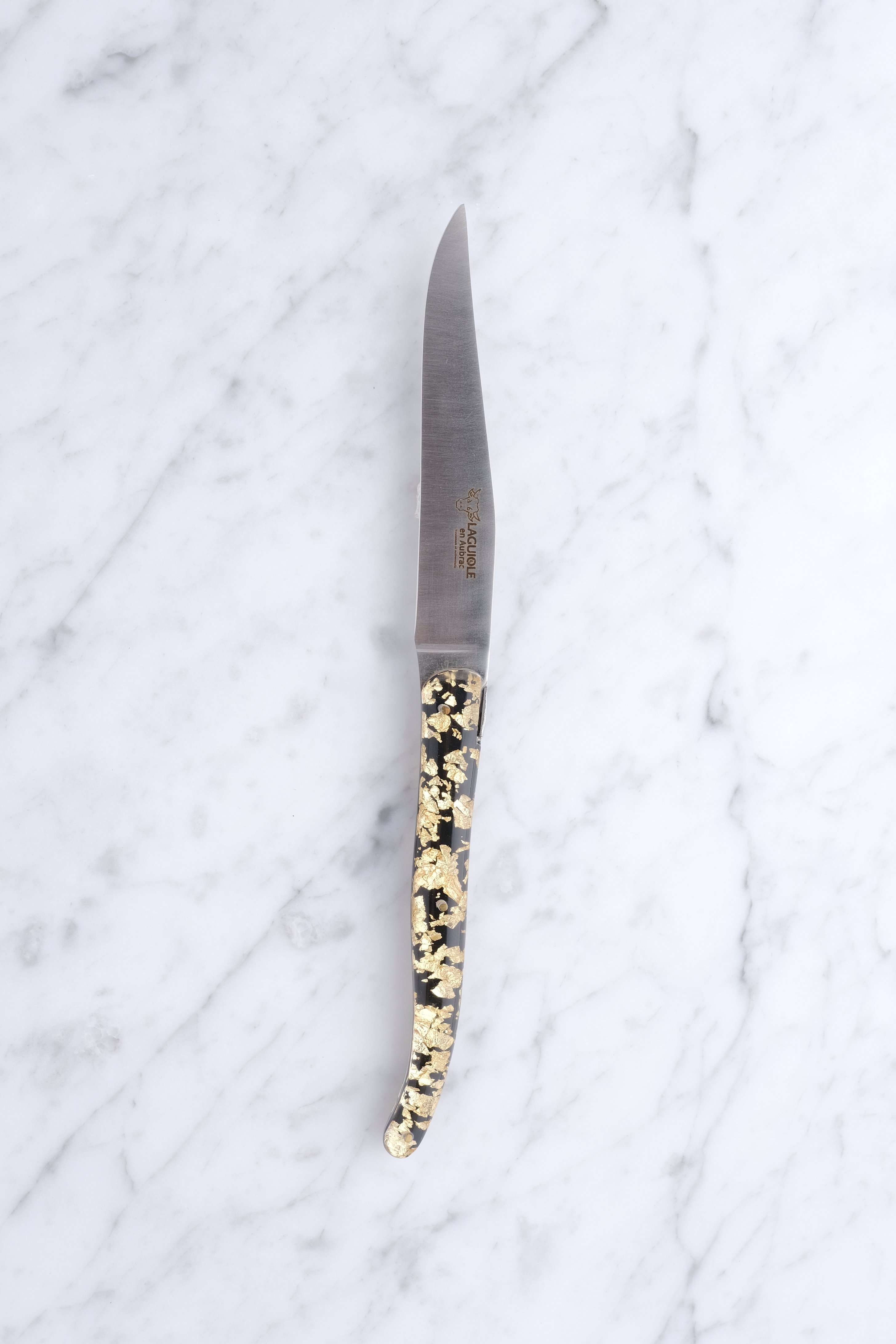 Steak Knife - Gold and Steel