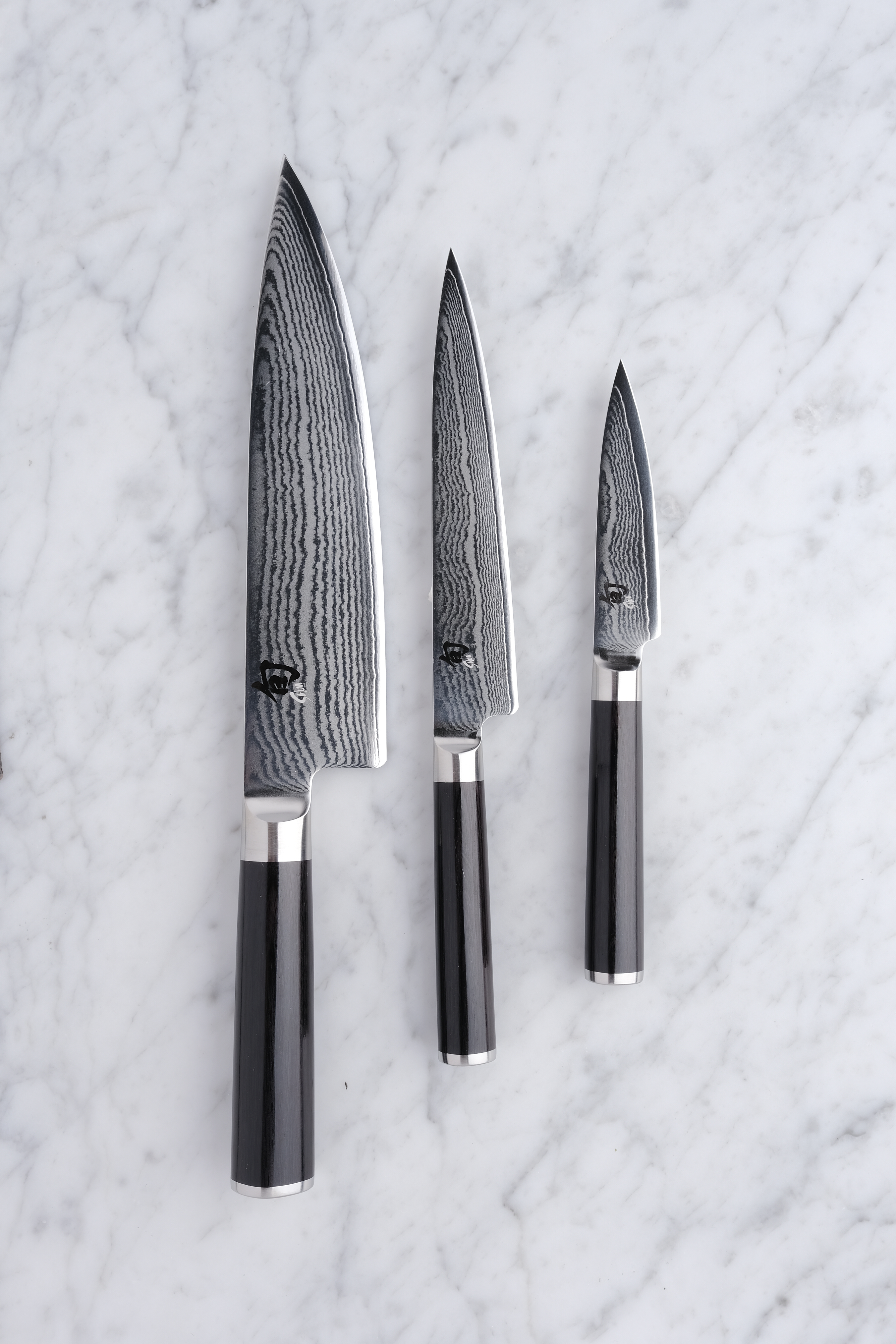 Shun Classic Knife Set with Chef's Knife, Herb Knife and Utility Knife
