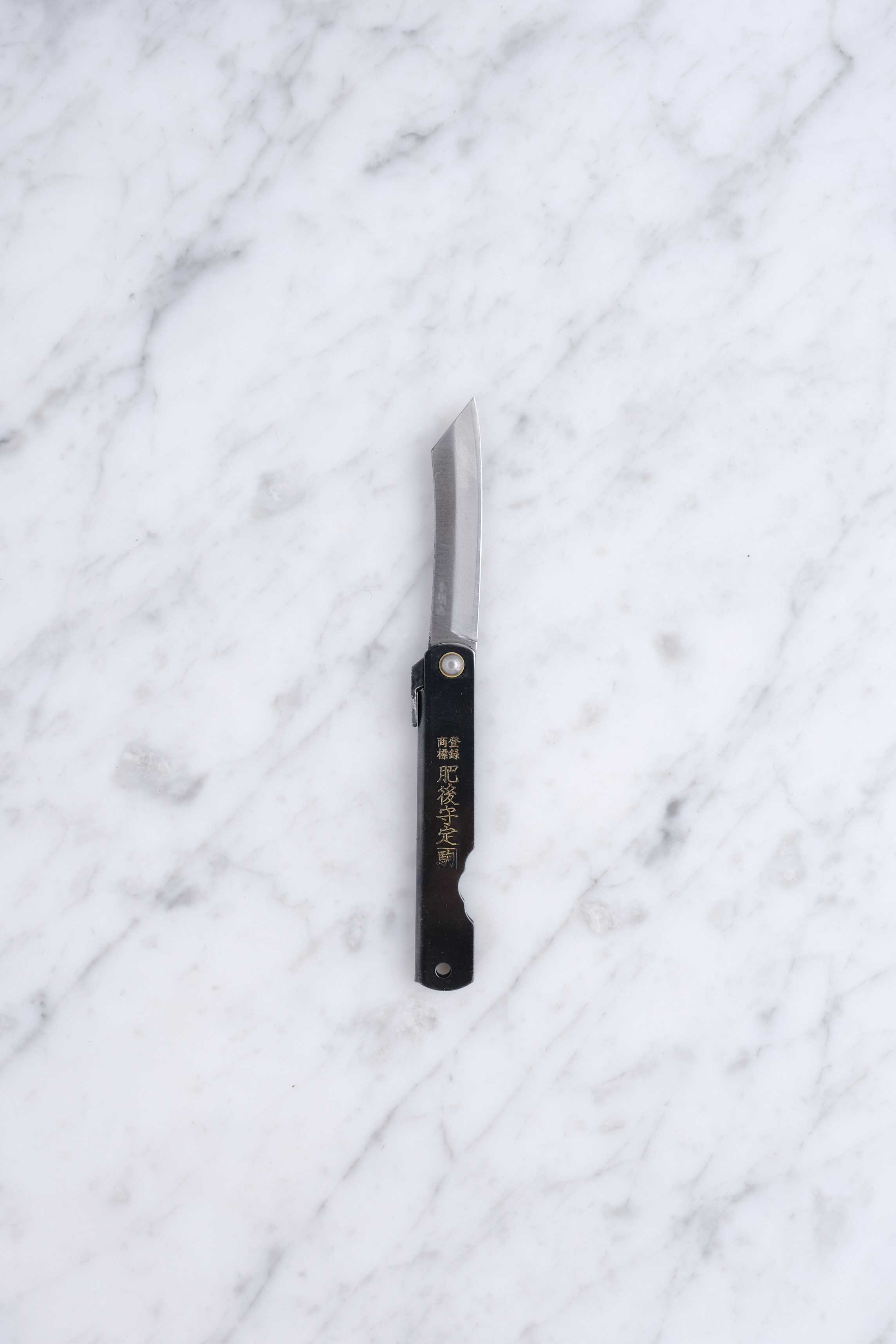 Higonokami 90mm 3 lags SK Steel - Black