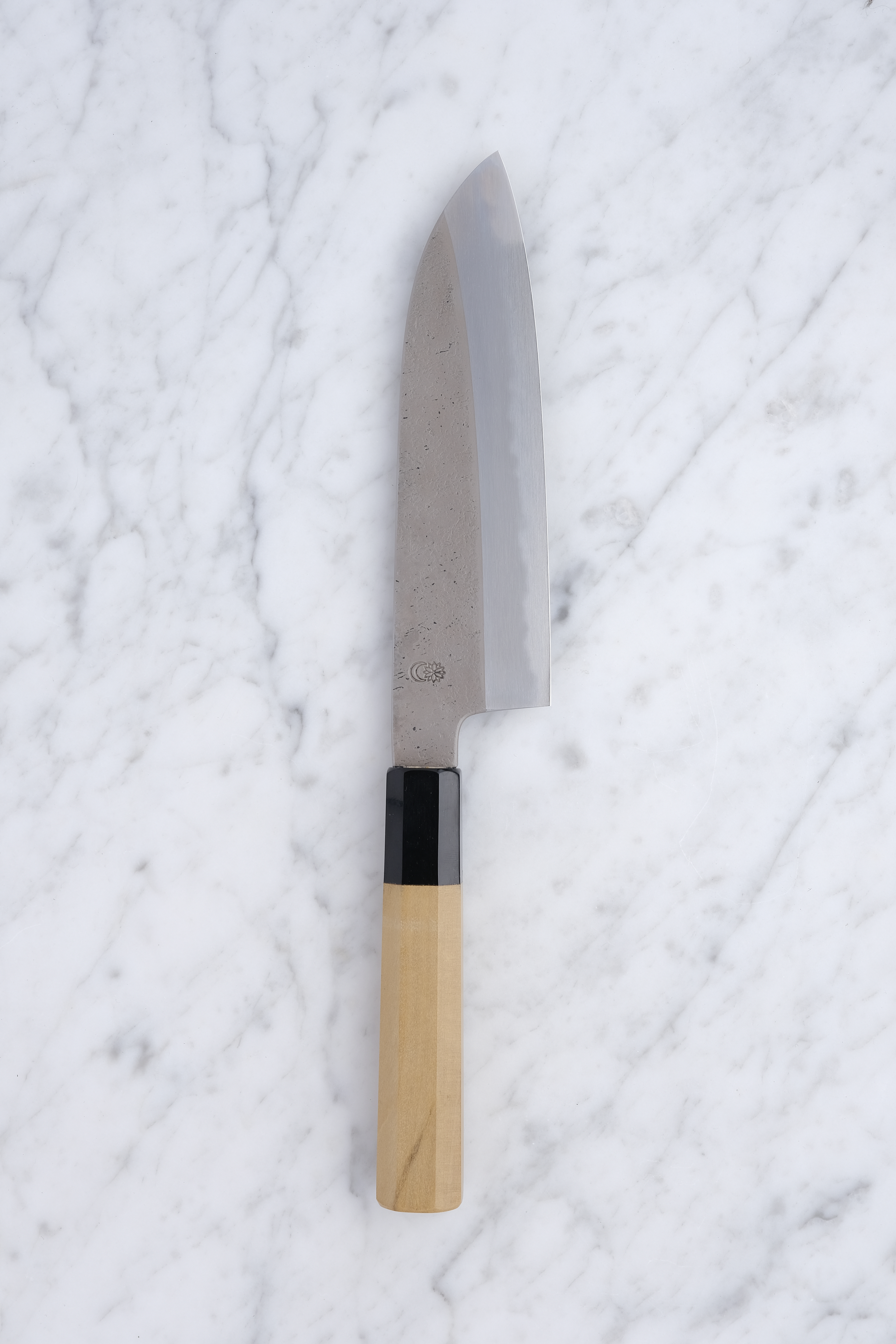 Sakai Kikumori Kikuzuki RIN White Steel #2 - 180mm Santoku