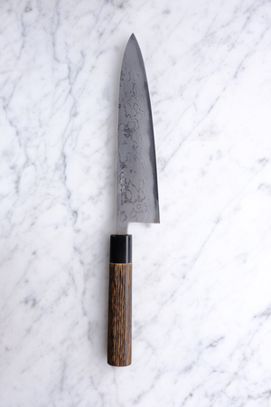 Wakui Kinjiro Damascus Aogami 2 - 210mm Gyuto