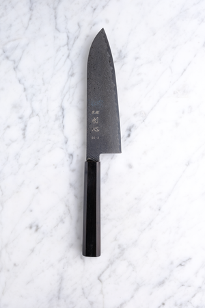 Hatsukokoro Ryuhyo Kurozome SG2 - 180mm Santoku