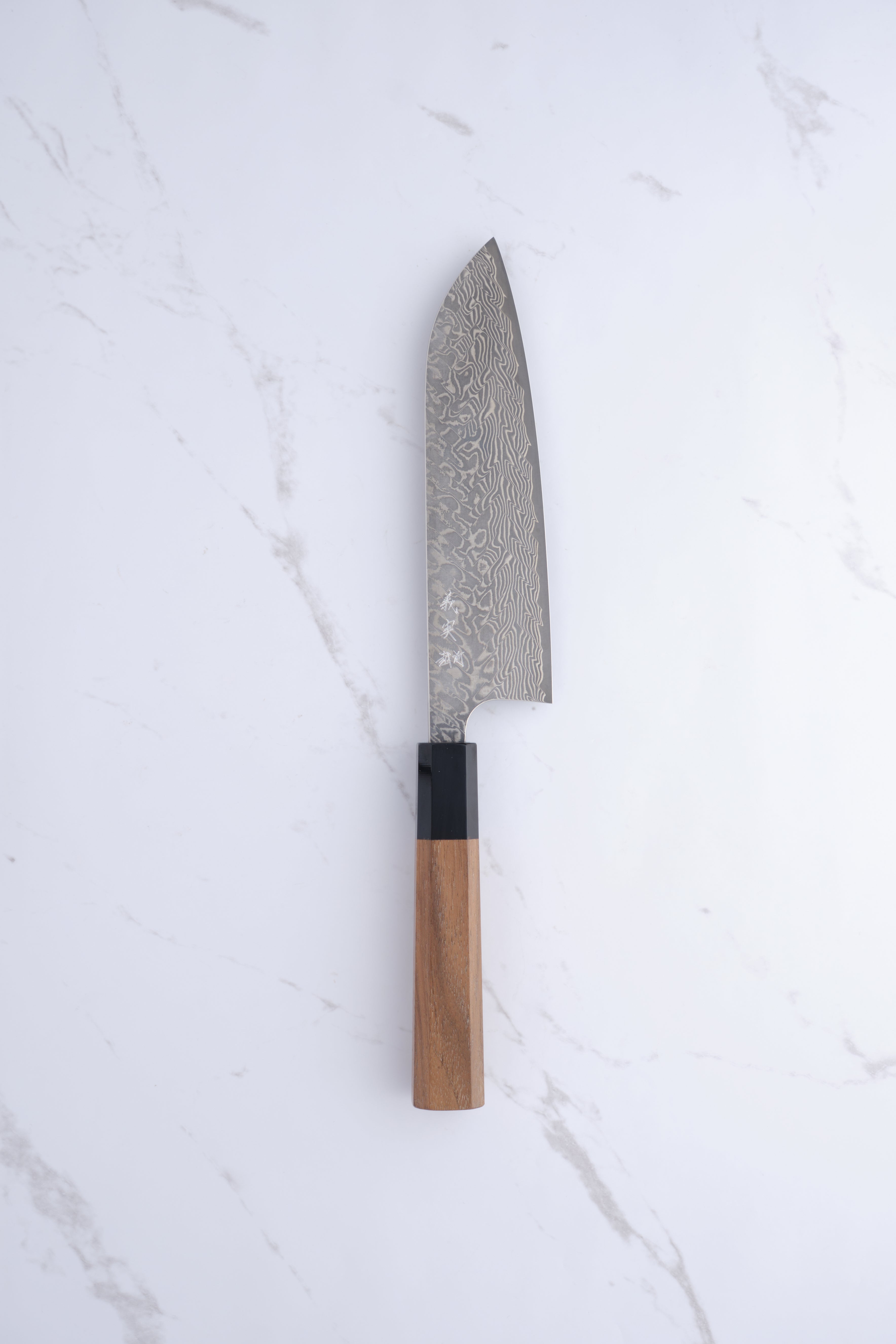 Yoshimi Kato SG2 Damascus - 170mm Santoku