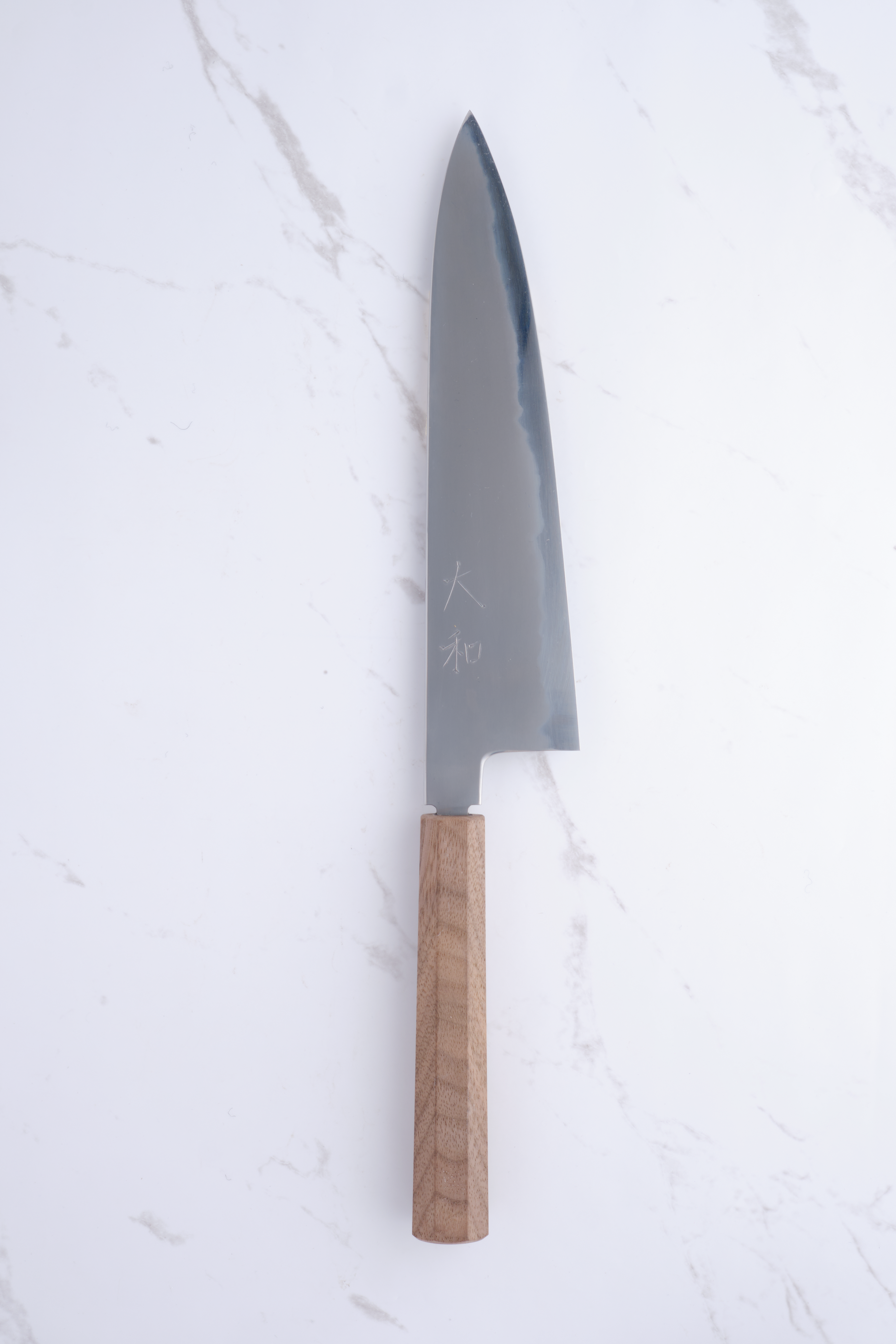 Yamato 'Oboro' 210mm Gyuto White #2 - Valnød