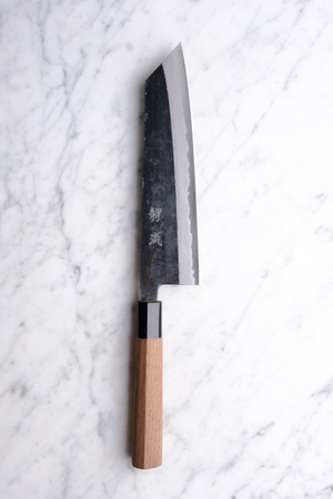 OUL Sakai Kurouchi Aogami 2 Walnut - 200 mm Kiritsuke Gyuto