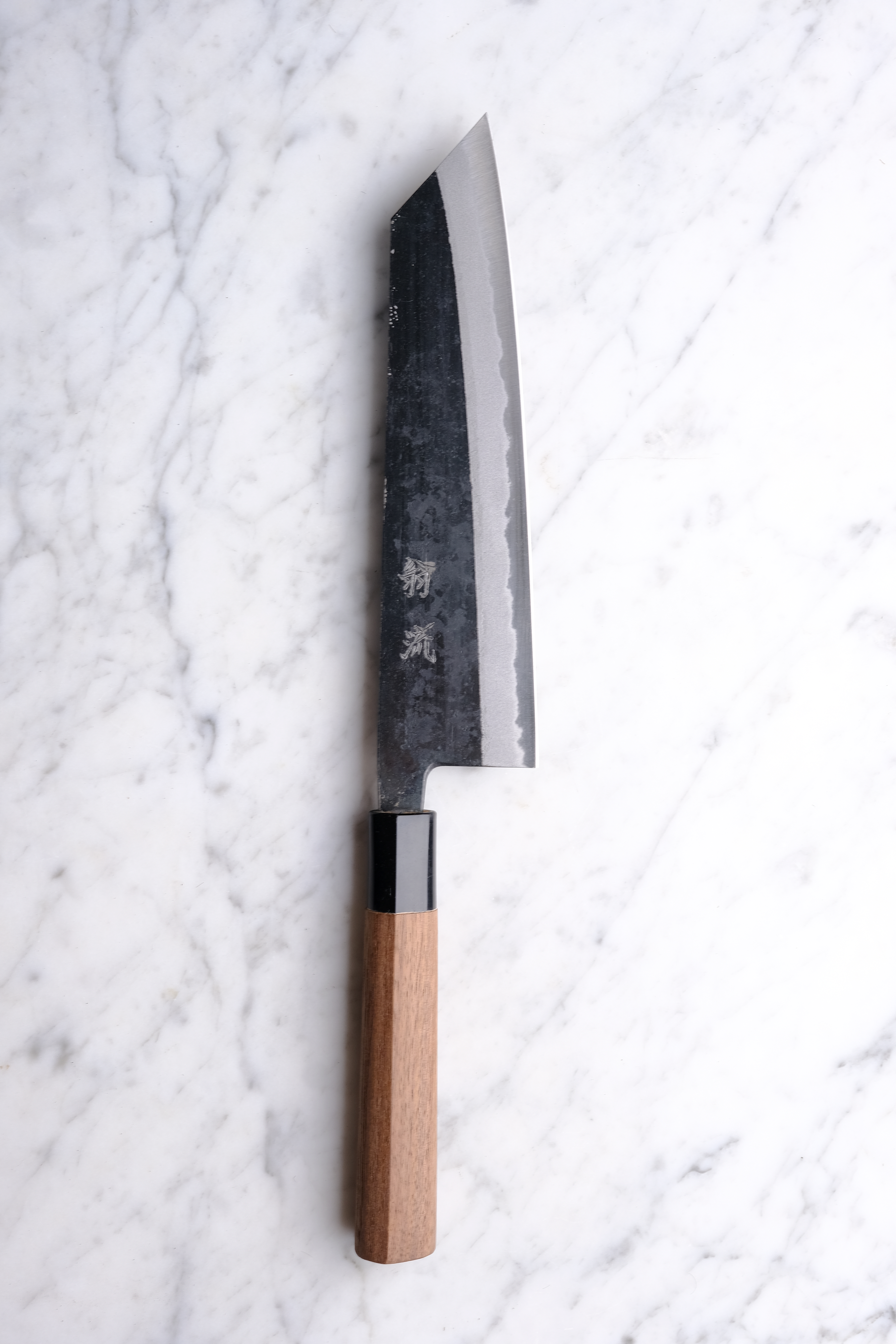 OUL Sakai Kurouchi Aogami 2 Walnut - 200 mm Kiritsuke Gyuto