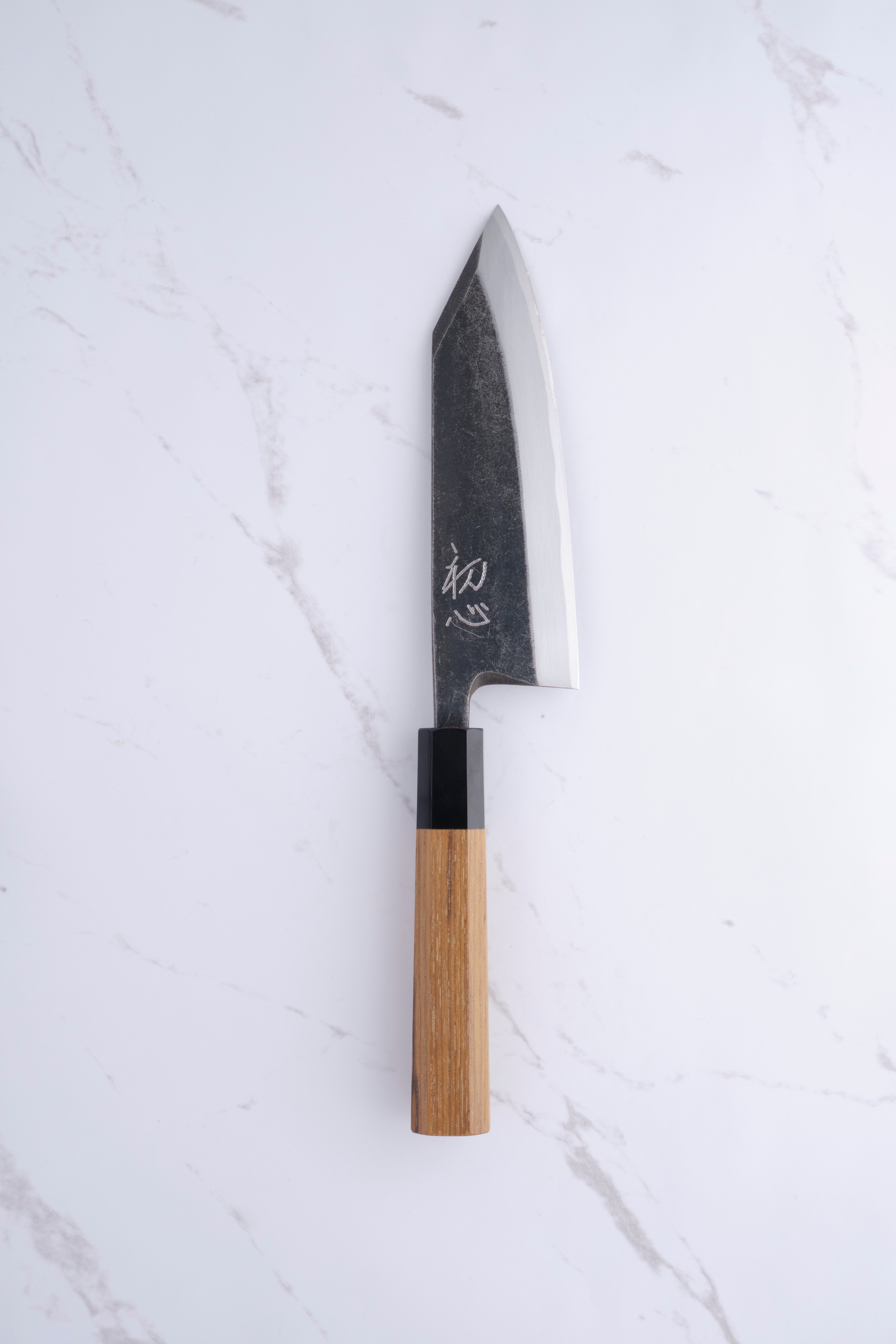 Hatsukokoro Shiragasi 165mm Kiritsuke Deba Aogami-2